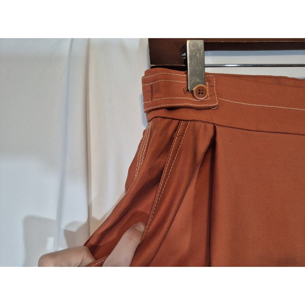 Anthropologie Conclave Trousers Rust Wide Leg Pants New 2 - Picture 6 of 12